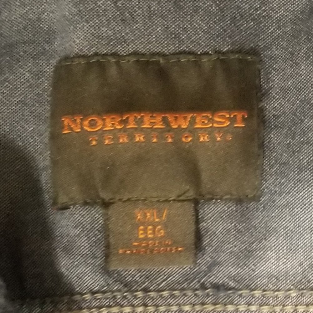 Blue camo men's Northwest Territory XXL shirt - Picture 4 of 4